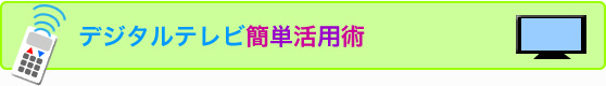 �f�W�^���e���r�ȒP���p�p�i�A�ڒ��I�j