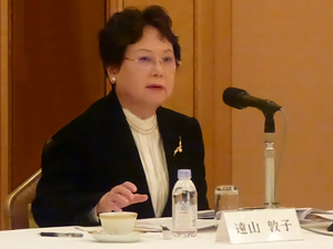 第37回有識者会議　基調報告：遠山敦子さん （パナソニック教育財団理事長、元文科相）