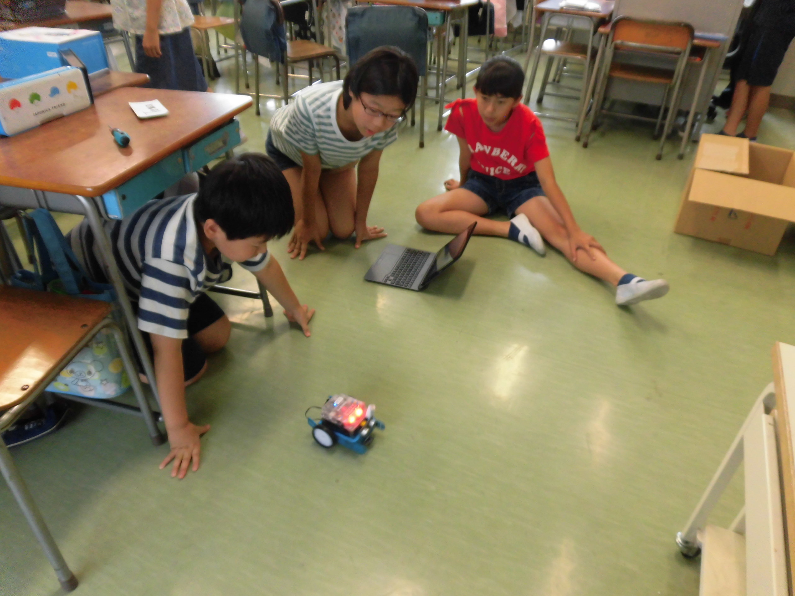 写真：ロボティクスでのプログラミング学習②