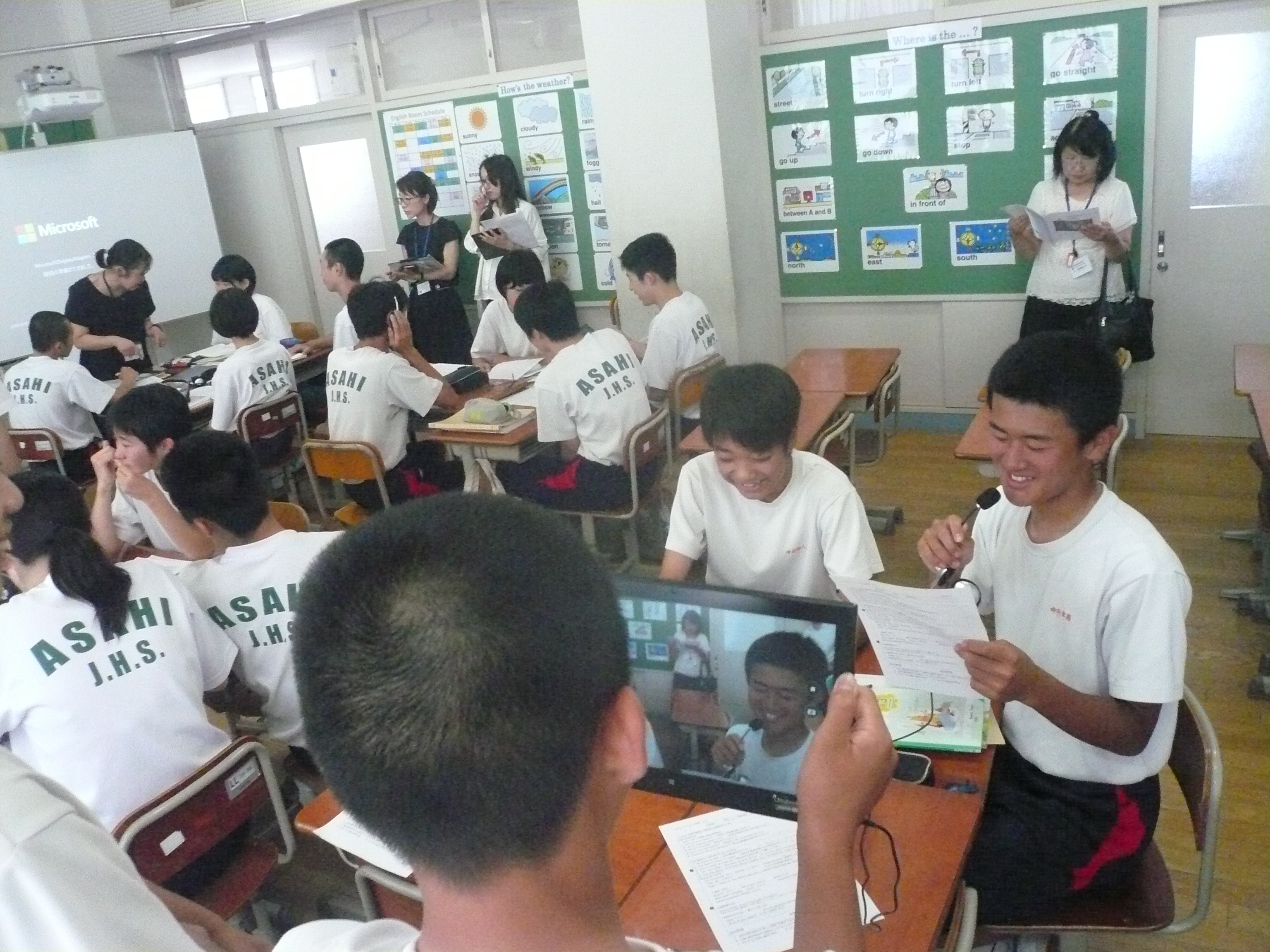 写真：友達にインタビュー
