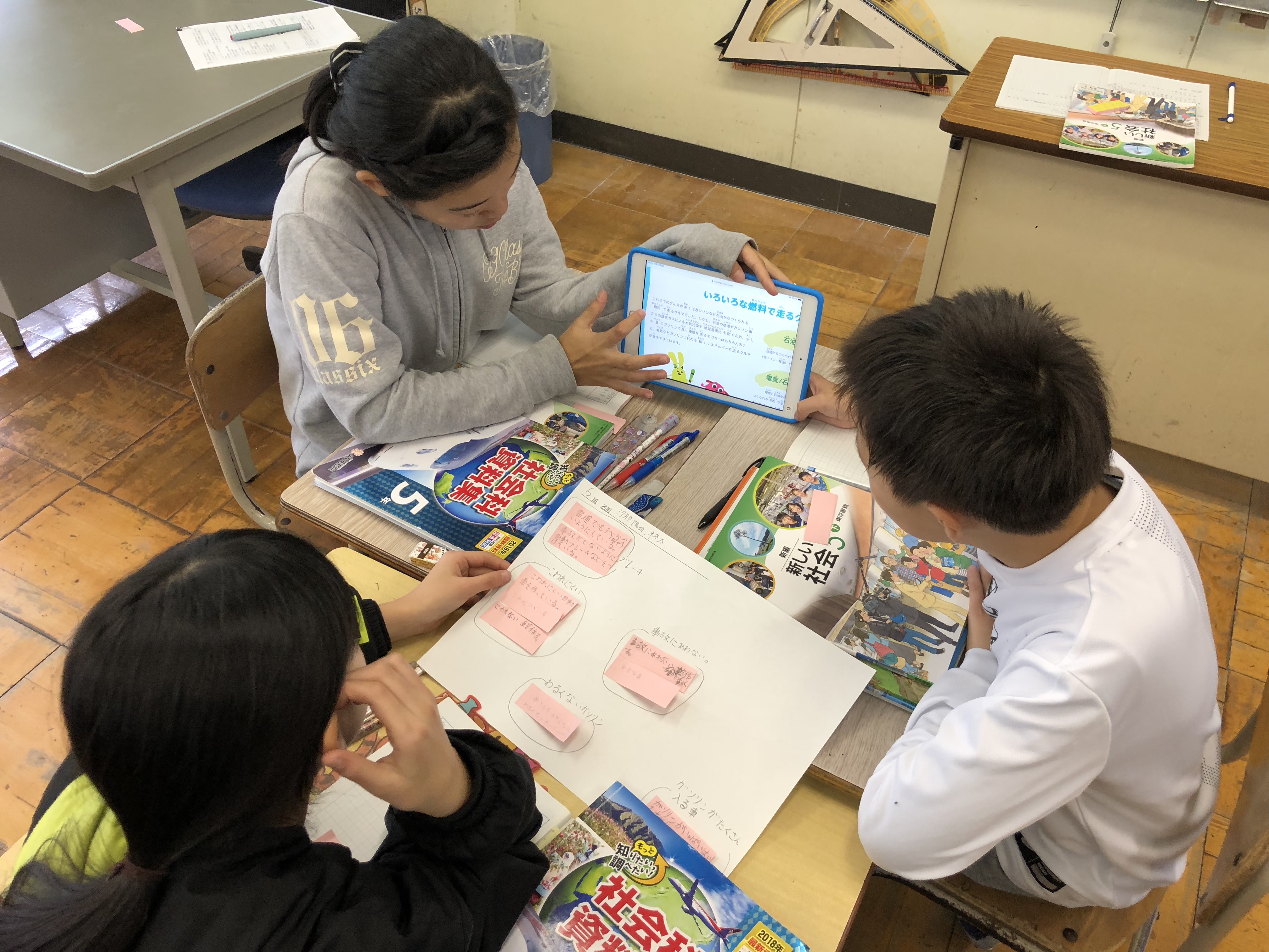 写真：訪問アドバイス（児童のICT活用）