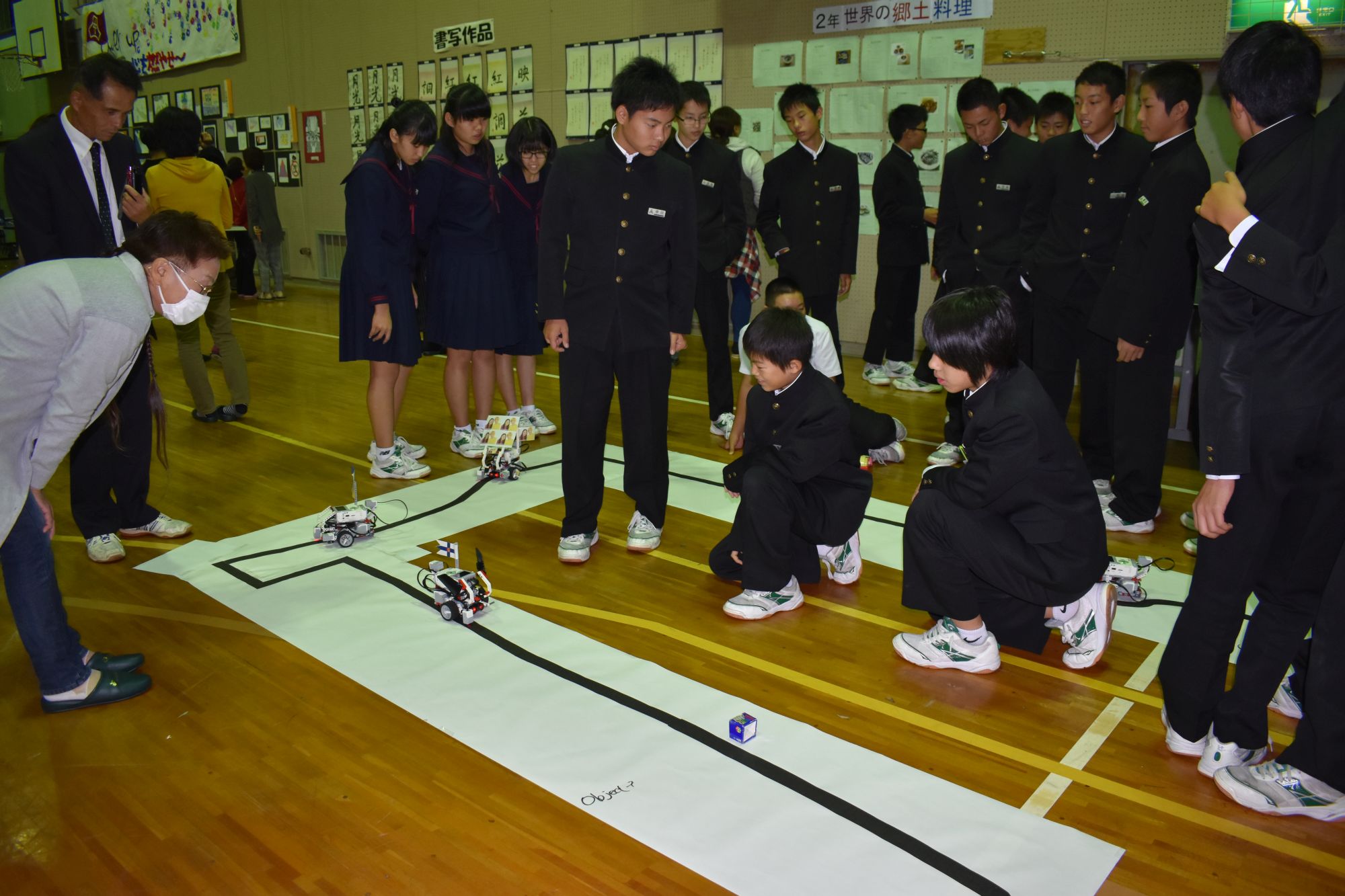 写真：文化祭で展示