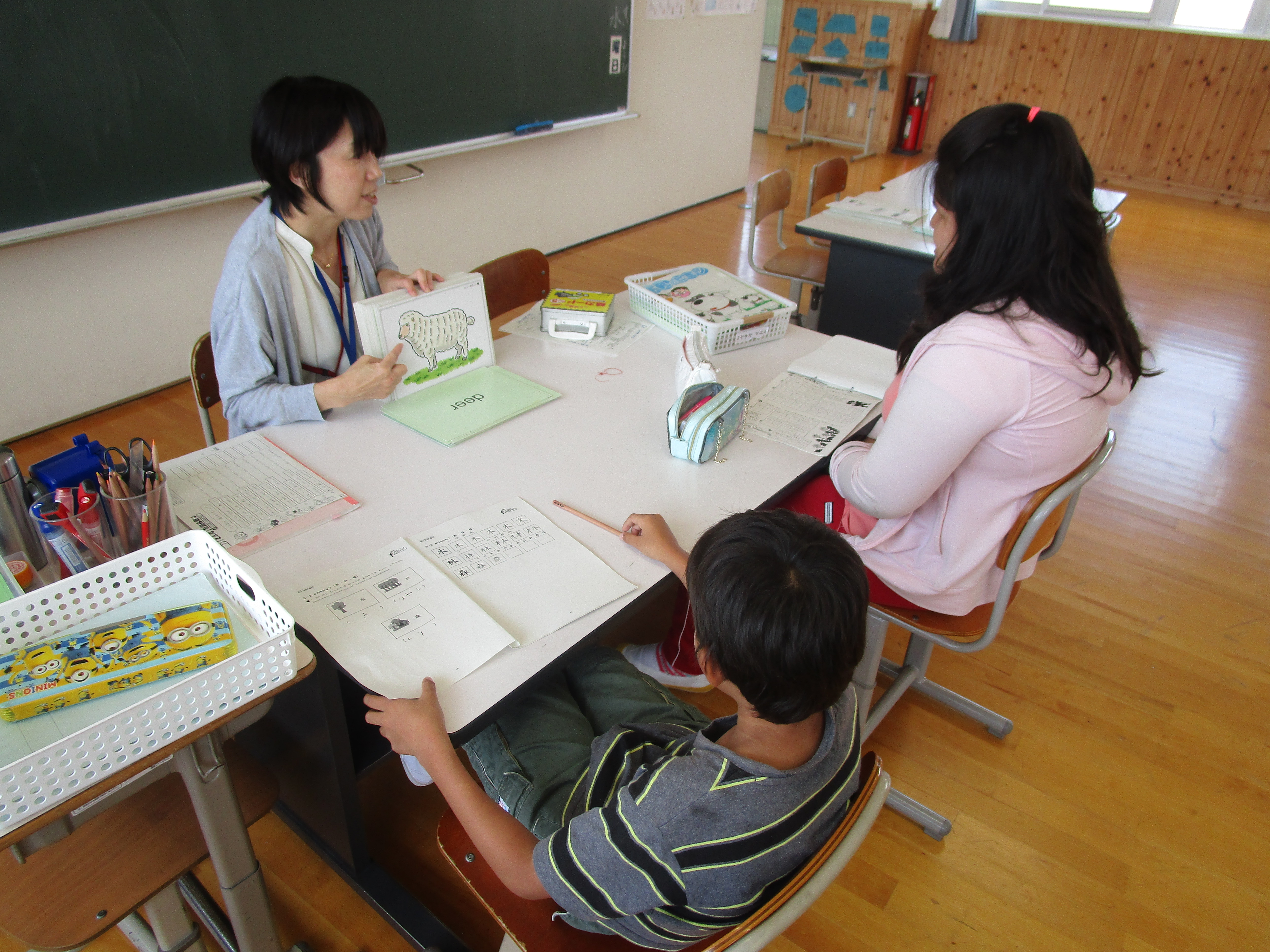 日本語教室での指導の様子