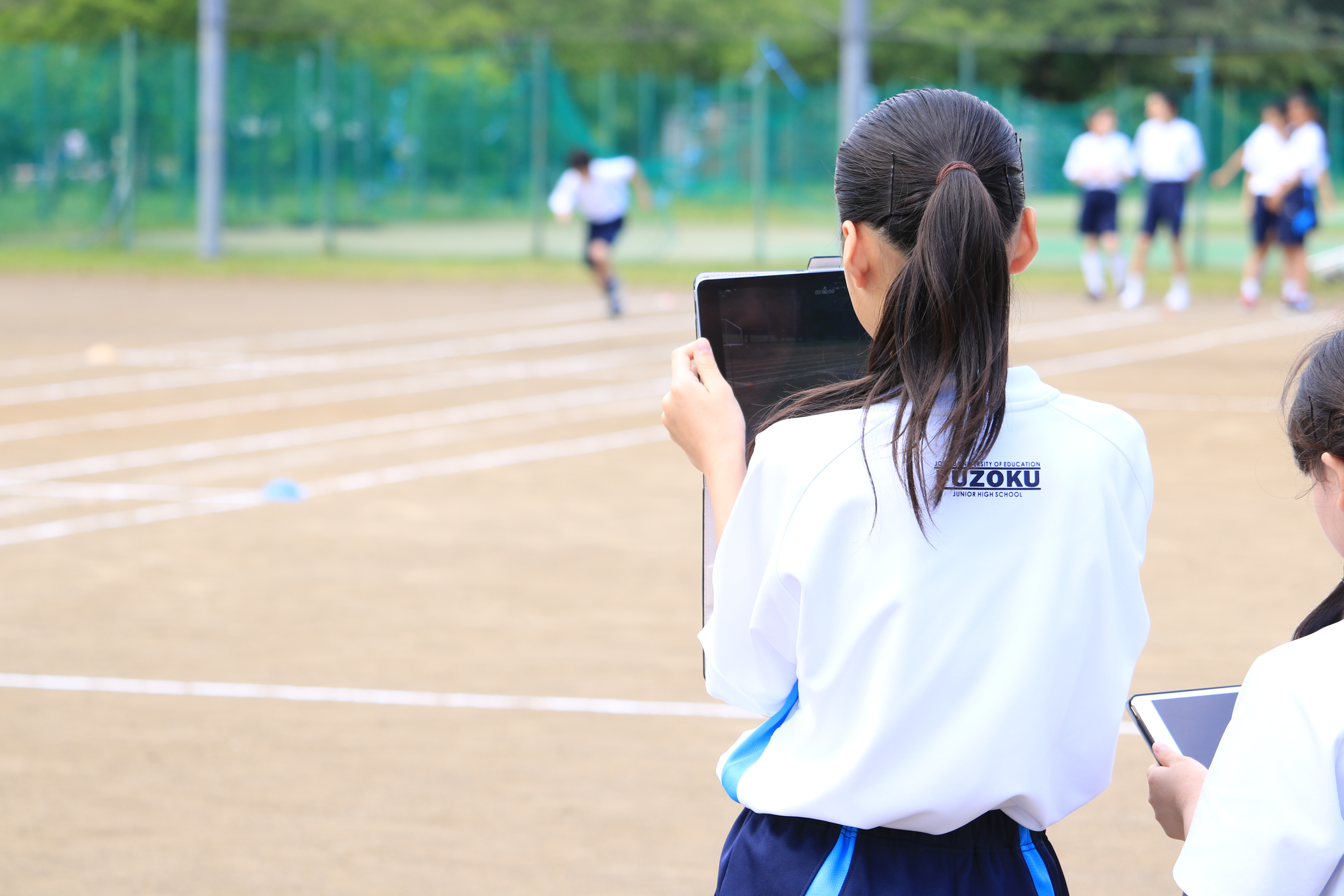 写真：Level Up! 短距離走 〜画像を活用して，運動を自己調整する〜