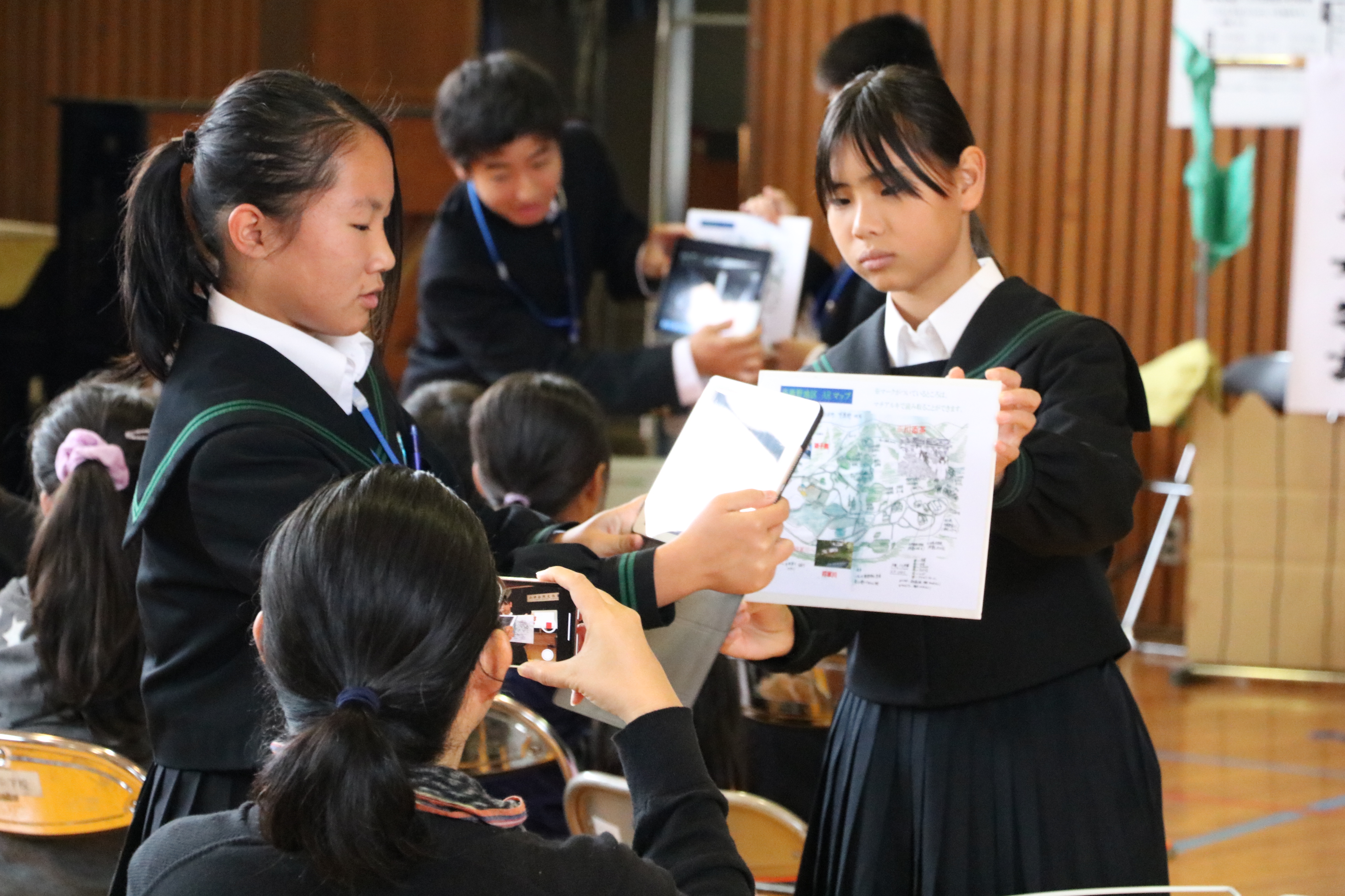 文化祭での総合的な学習｢日置川ミライ学｣の発表