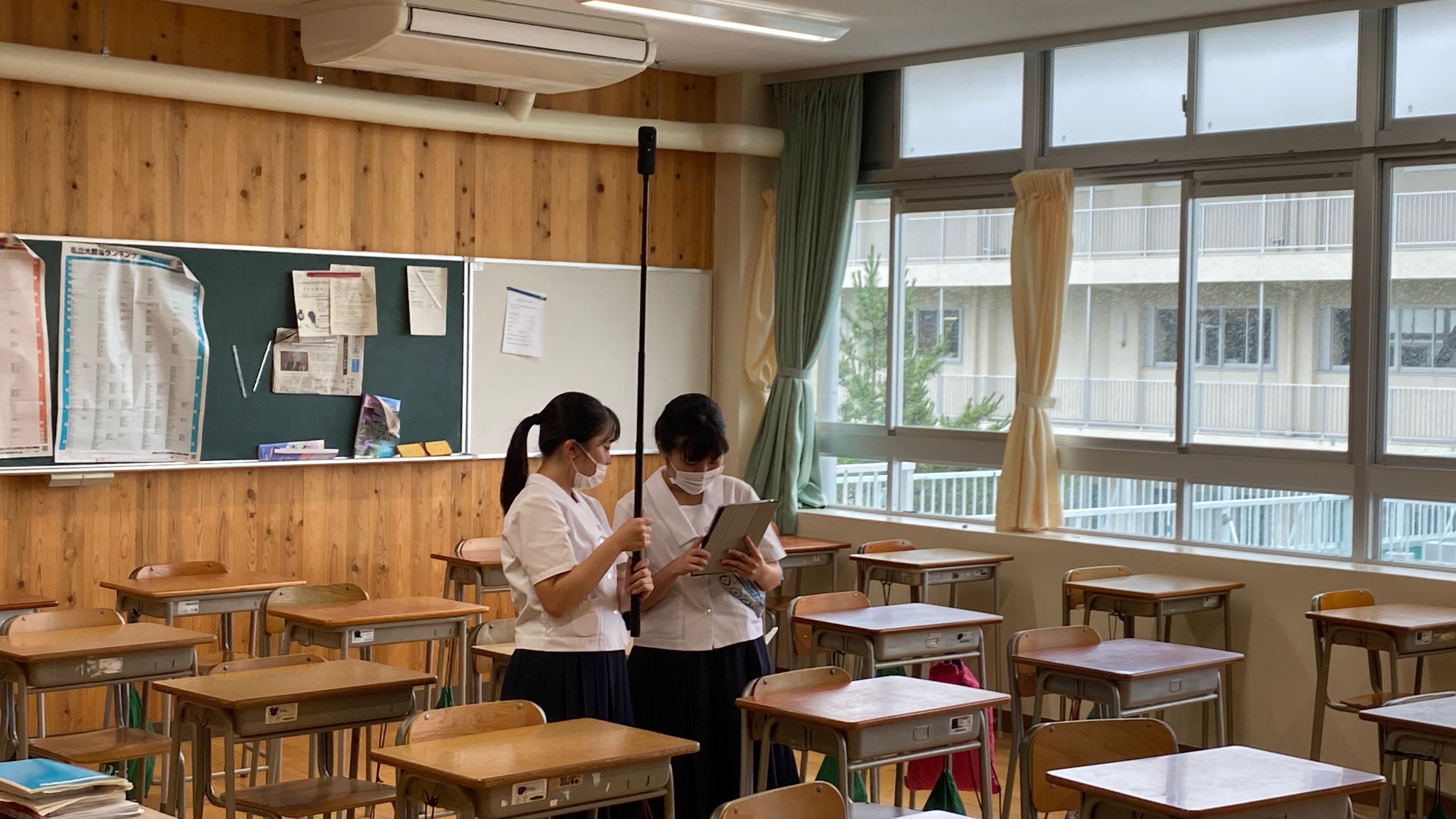 写真：学校内をデジタルアーカイブ化