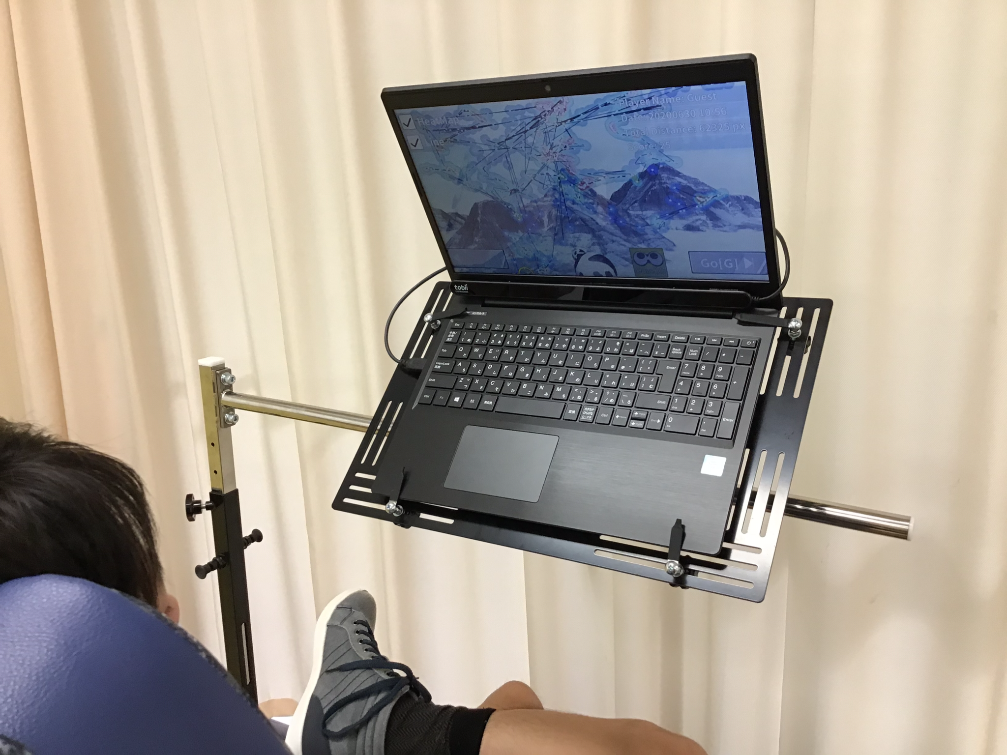 写真：視線入力におけるアセスメントがスタート！
