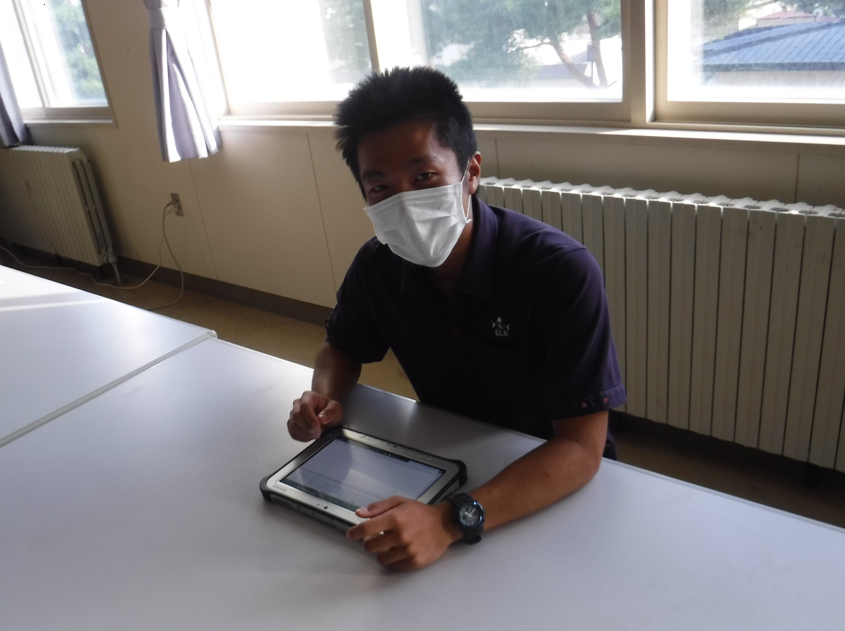 写真：地域問題の調査および活動のデータ整理