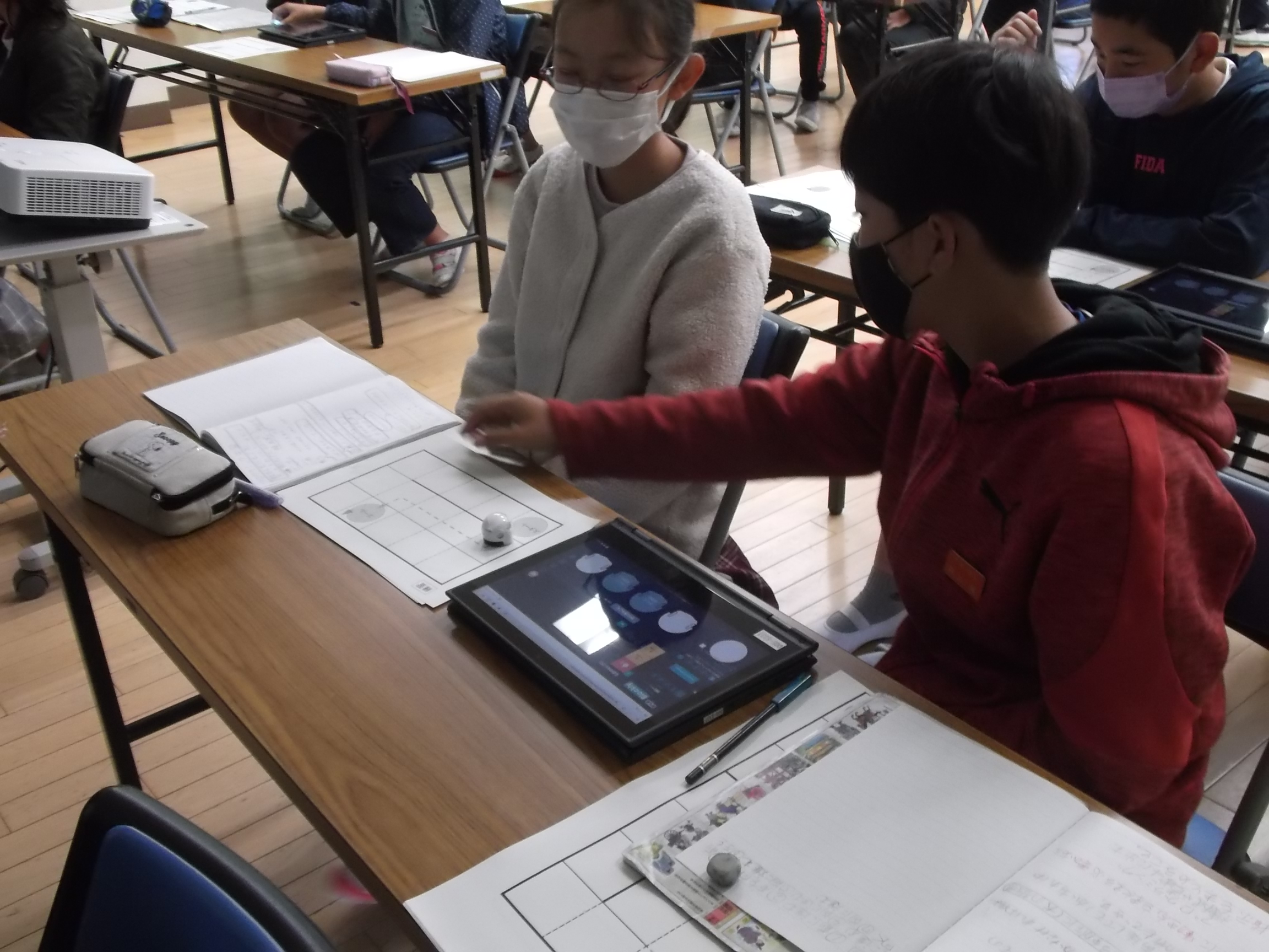写真：6年プログラミング学習