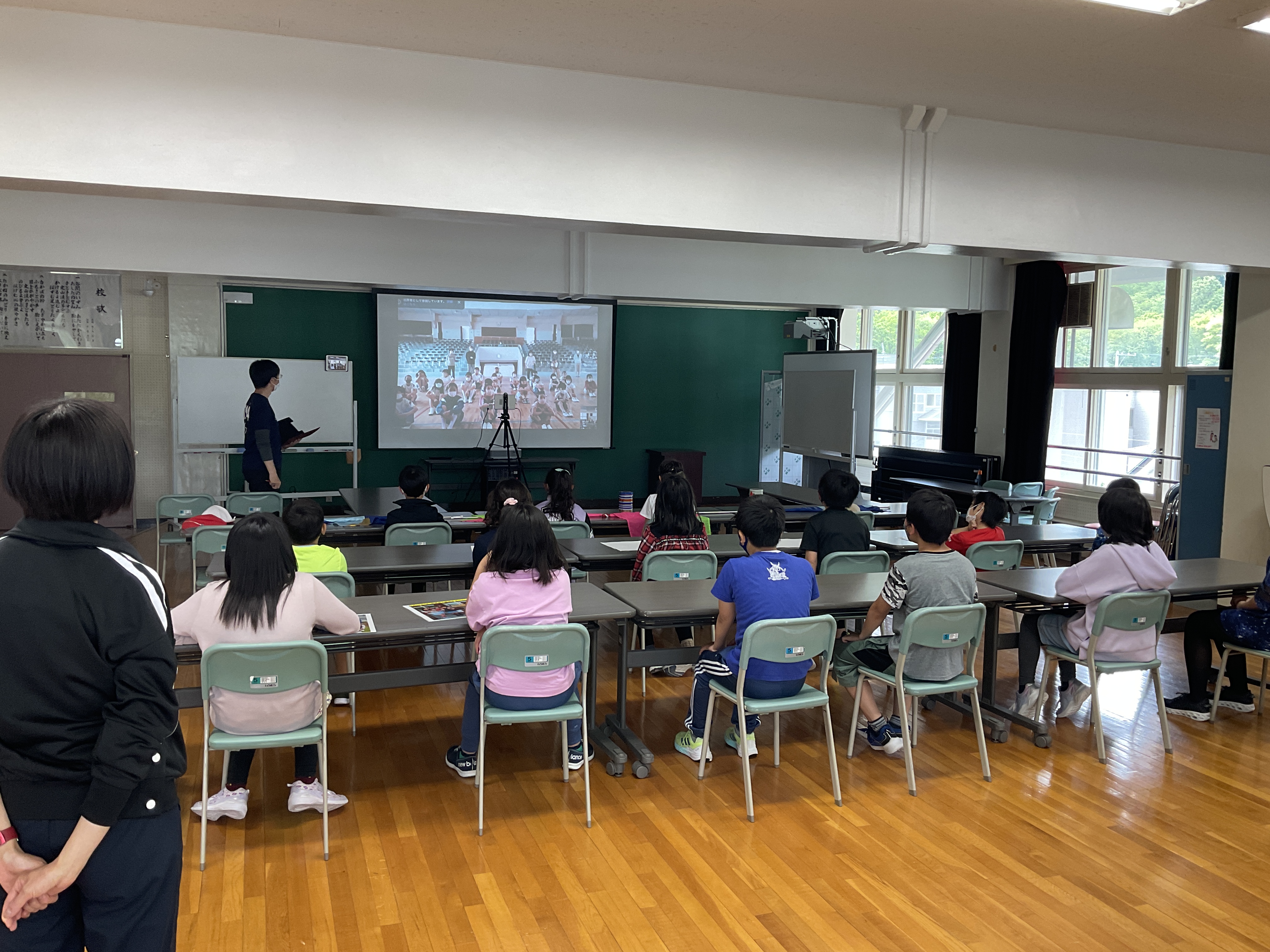 全校交流「ことしもよろしくね」の会