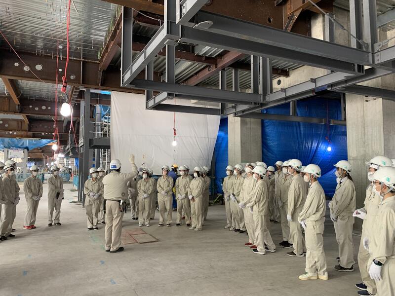 写真：施工現場における空間認知