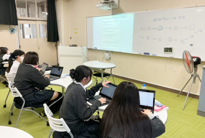 ビジネス系列「ビジネス基礎」の授業でビジネスプラン（初級編）の授業をしました！