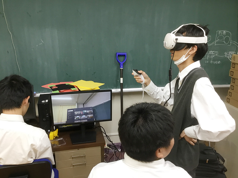 写真：観光動画をＶＲゴーグルで体験