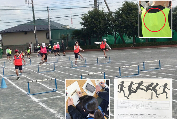 今年度は、ハードル走での単元開発に挑戦中