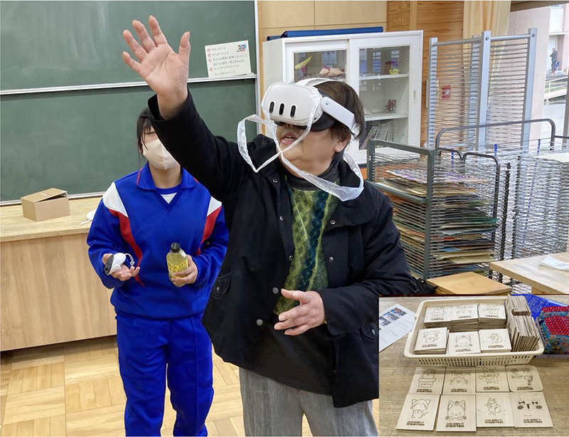 写真：地域行事におけるSTEAM教育プログラム