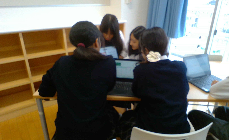 写真：７年My探究への８年生徒からのアドバイス会