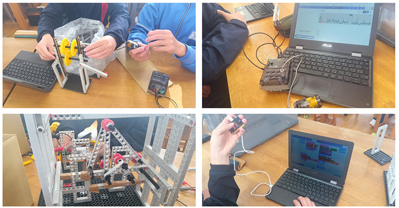 写真：ICT環境を生かした動く製品の製作