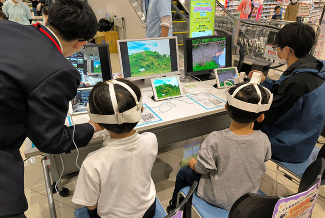 VR観光体験コーナーを担当しました