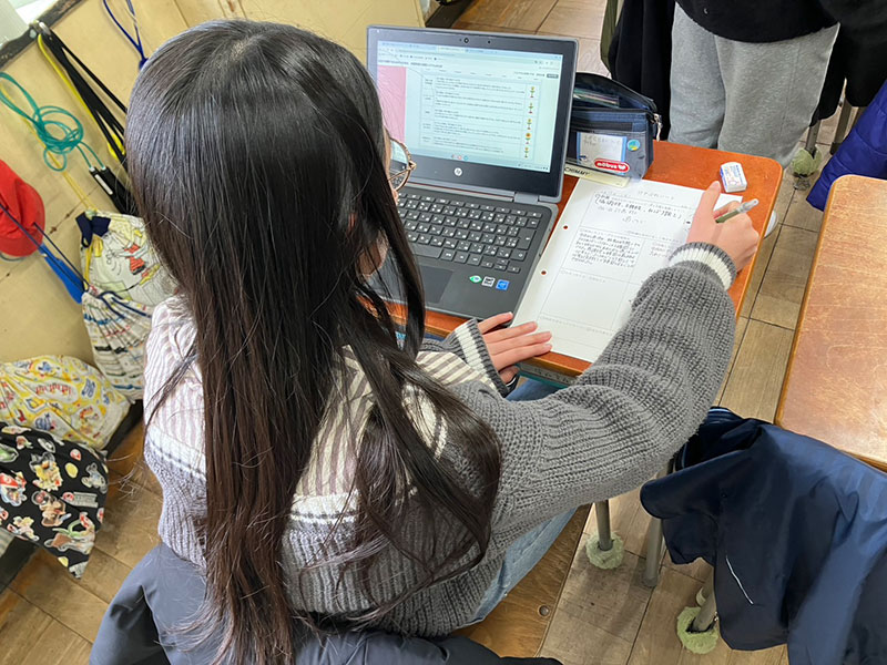 写真：探究学習を通して、非認知能力を育む！