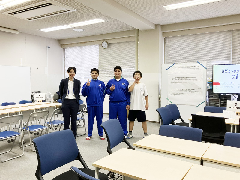 写真：日本語を母語としない保護者への説明会、懇談会