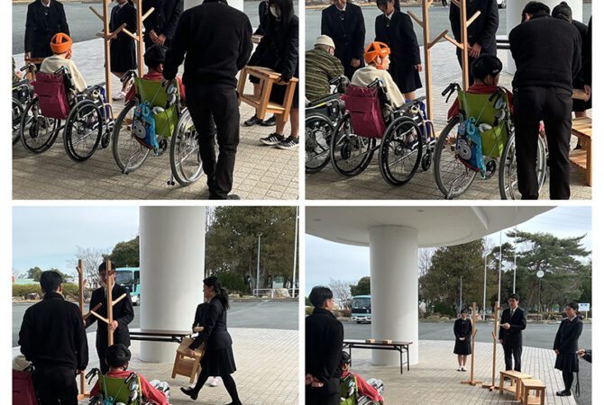 福祉施設への木工製品寄贈式を実施