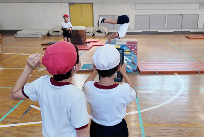 骨格解析を活用した跳び箱学習
