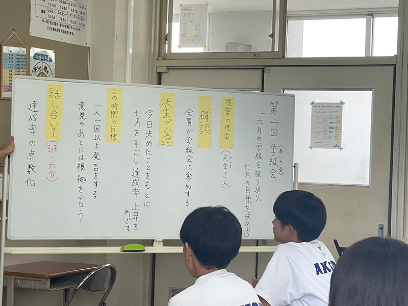 写真：学級会運営力向上でデータ活用を促進